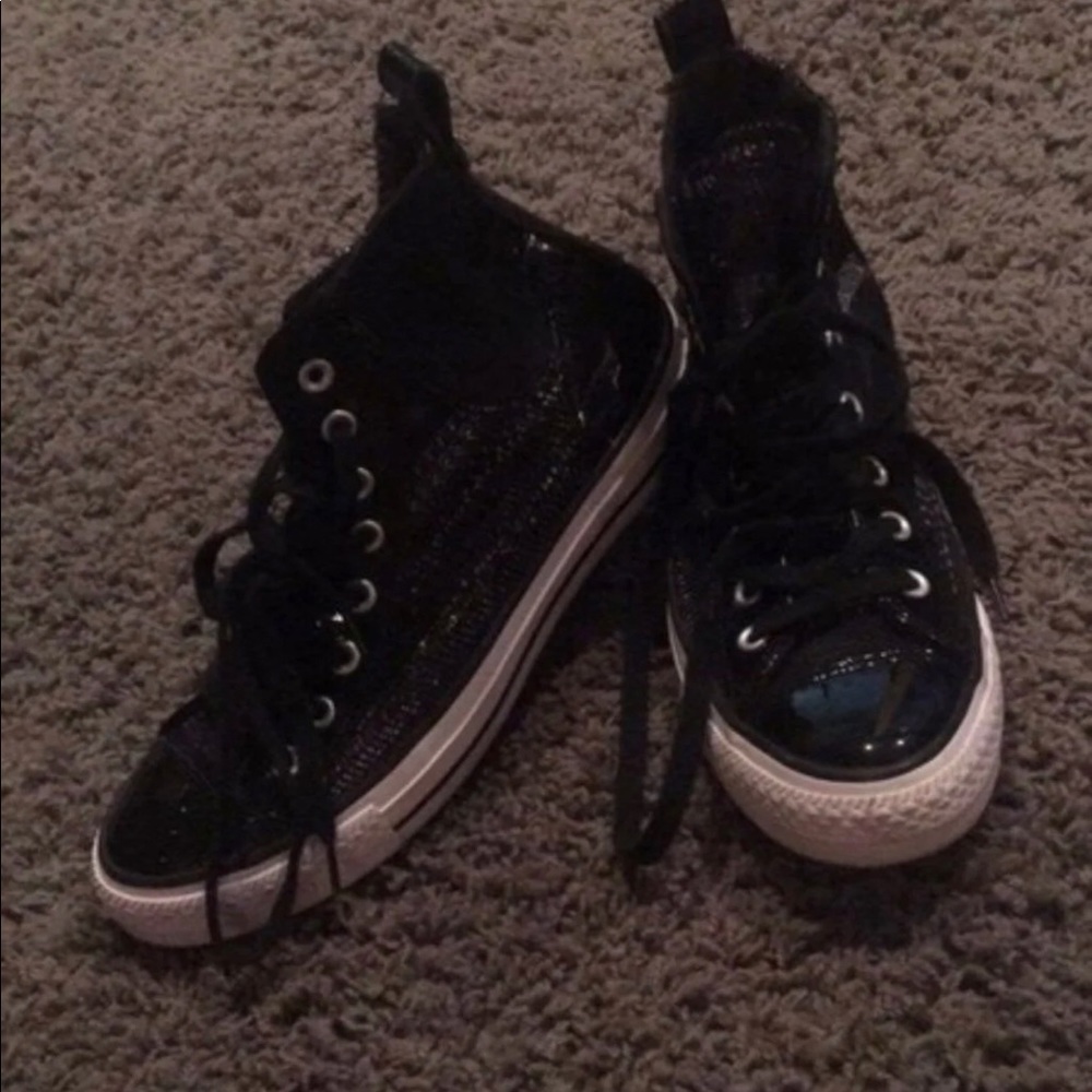 Retro black Converse sneakers